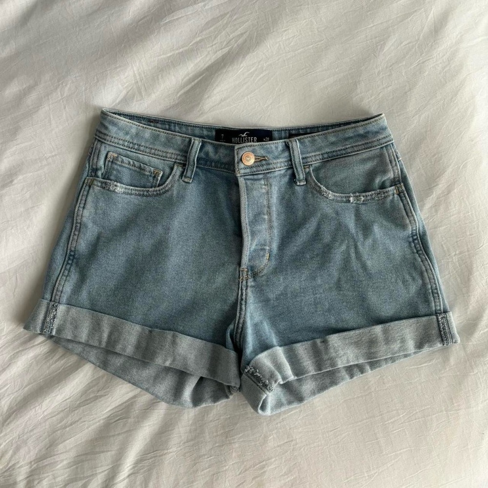 Hollister Light Blue Jean Shorts
